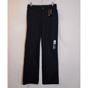 Lee Womens Regular Fit Trouser Mid Rise Pants Black Size 8 Medium